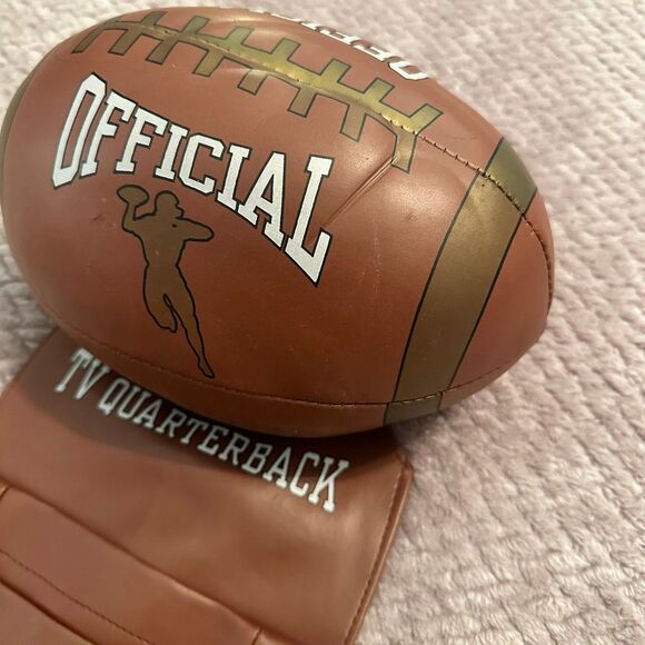 VINTAGE Official TV Quarterback Couch Remote Caddy Vinyl Football - Picture 2 of 5